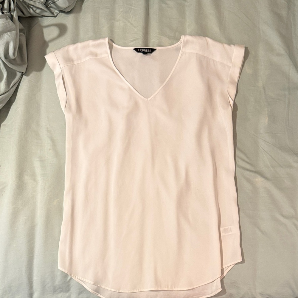 Express Women's Elegant Cream Blouse